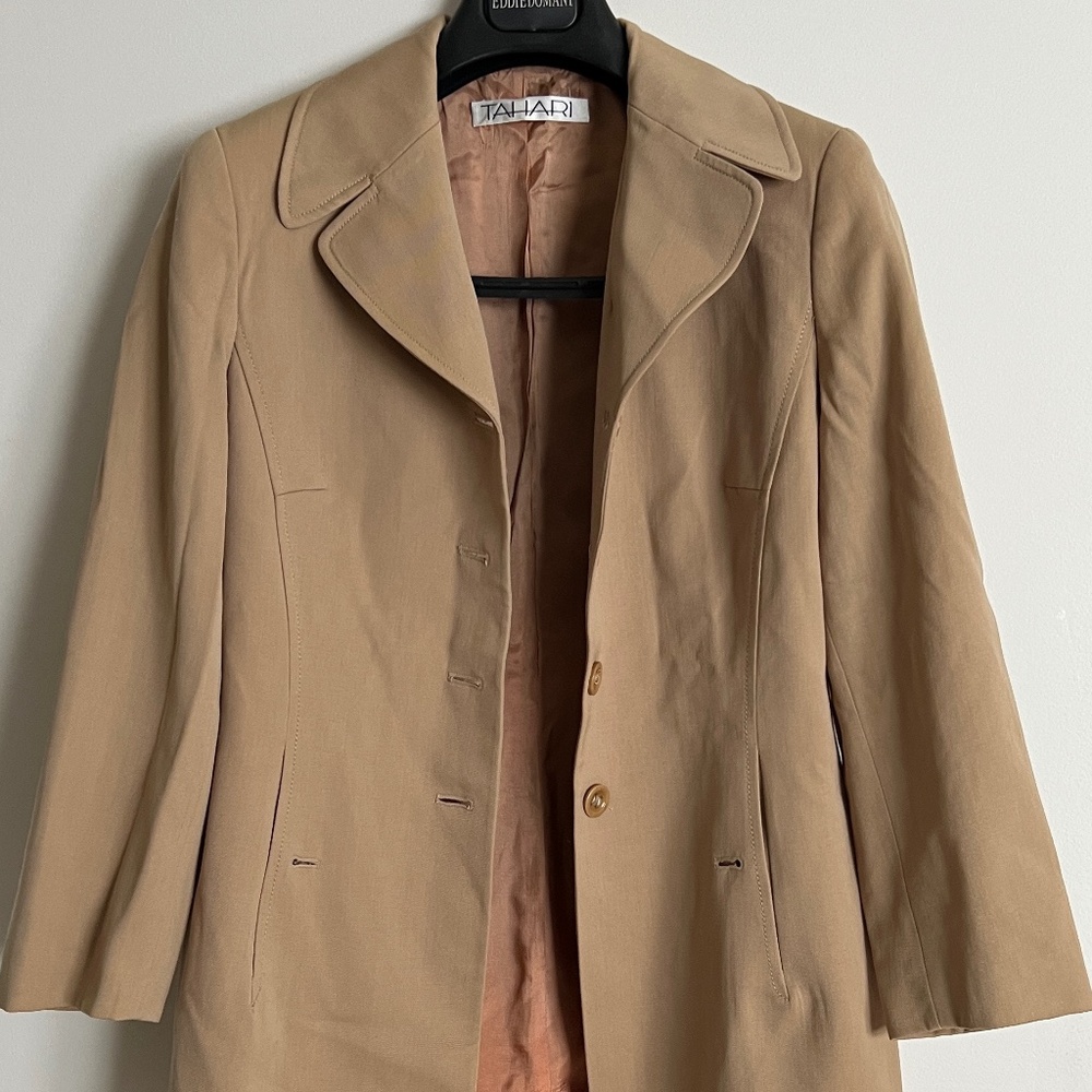 Tan Blazer and Skirt